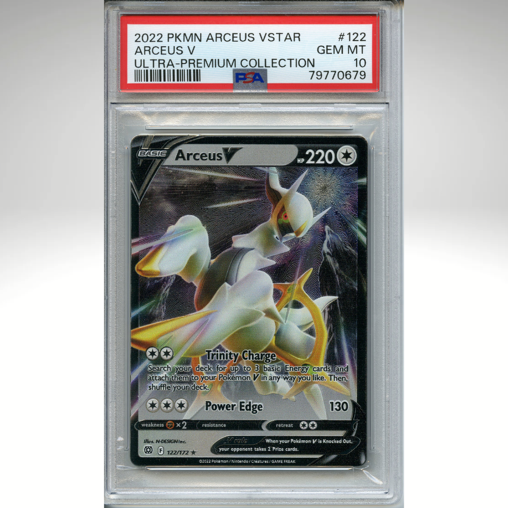 Arceus V 122/172 Pokemon PSA 10 Arceus Vstar Ultra Premium Collection Metal