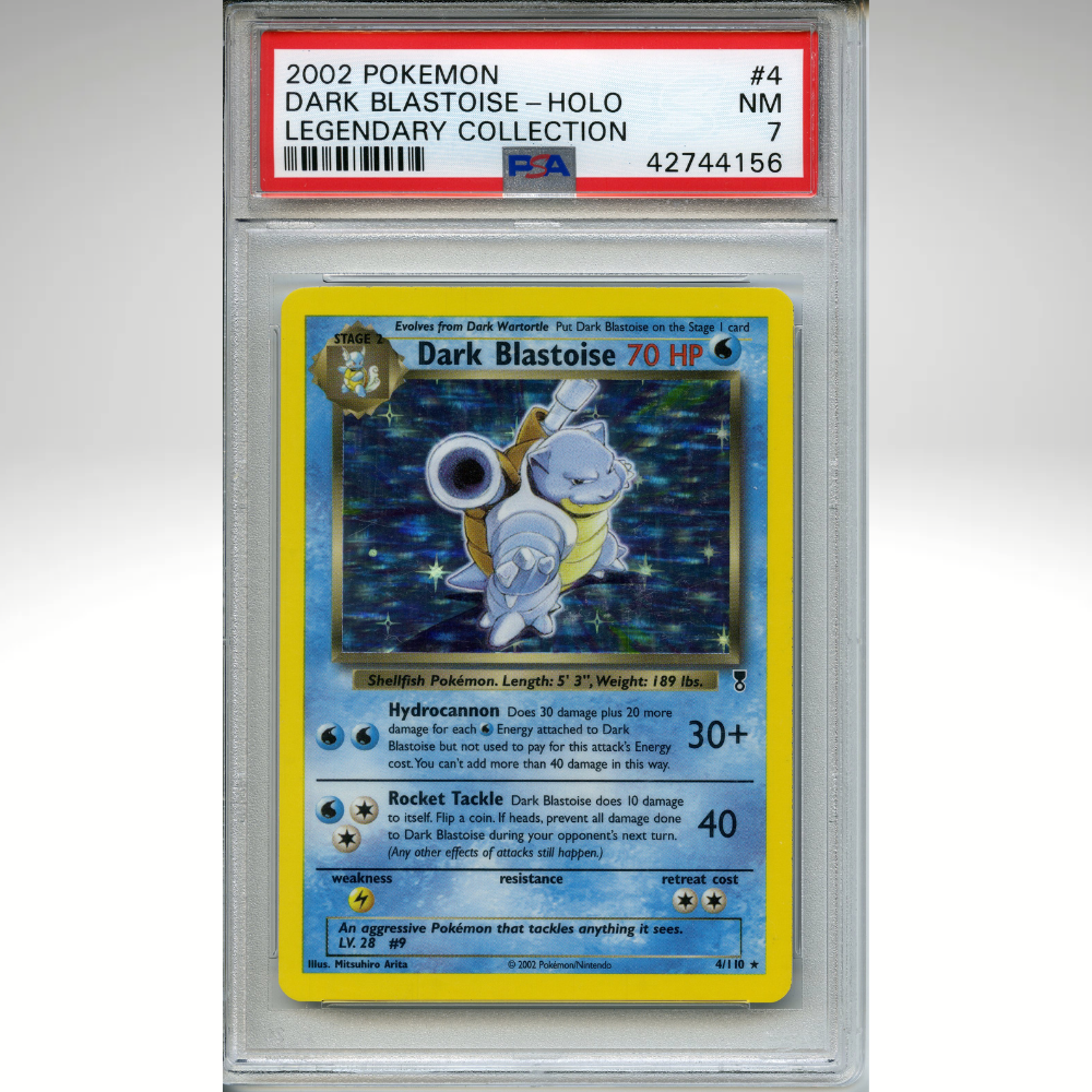 Dark Blastoise 4/110 Pokemon PSA 7 Legendary Collection Holo Rare