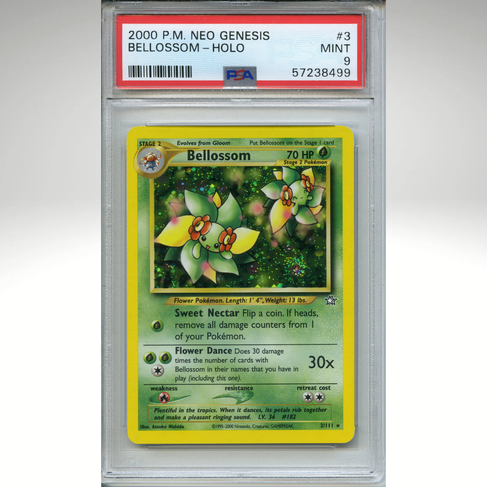 Bellossom 3/111 Pokemon PSA 9 Neo Genesis  Unlimited Holo
