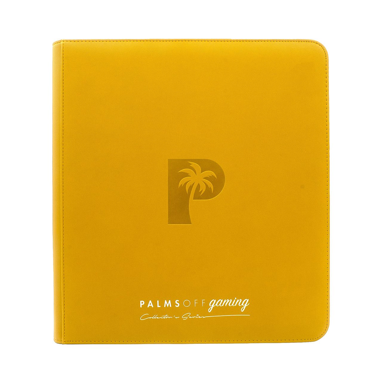 Palms Off Gaming - Collector&#39;s Series 12 Pocket Zip Trading Card Binder - YELLOW