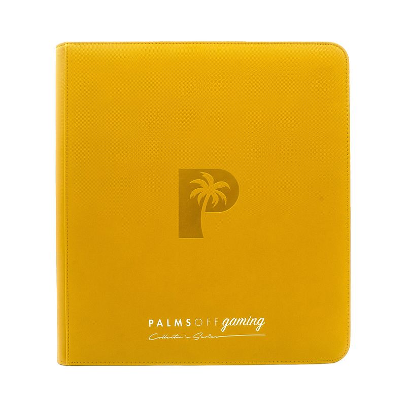 Palms Off Gaming - Collector&#39;s Series 12 Pocket Zip Trading Card Binder - YELLOW