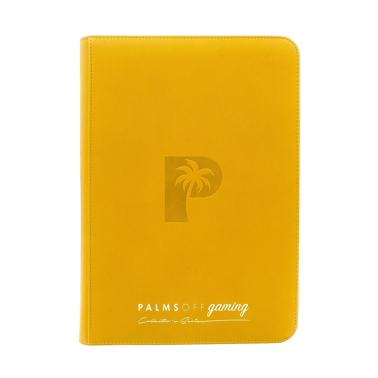 Palms Off Gaming - Collector&#39;s Series 9 Pocket Zip Trading Card Binder - YELLOW