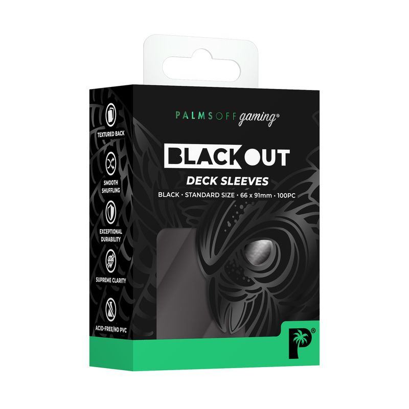 Palms Off Gaming - Blackout Deck Sleeves - Standard Size
