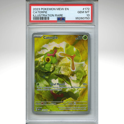 Caterpie 172/165 Pokemon PSA 10 151 Illustration Rare