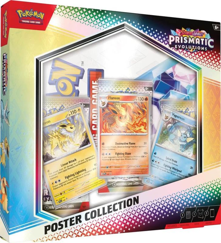 POKÉMON TCG Scarlet &amp; Violet 8.5 Prismatic Evolutions Poster Collection