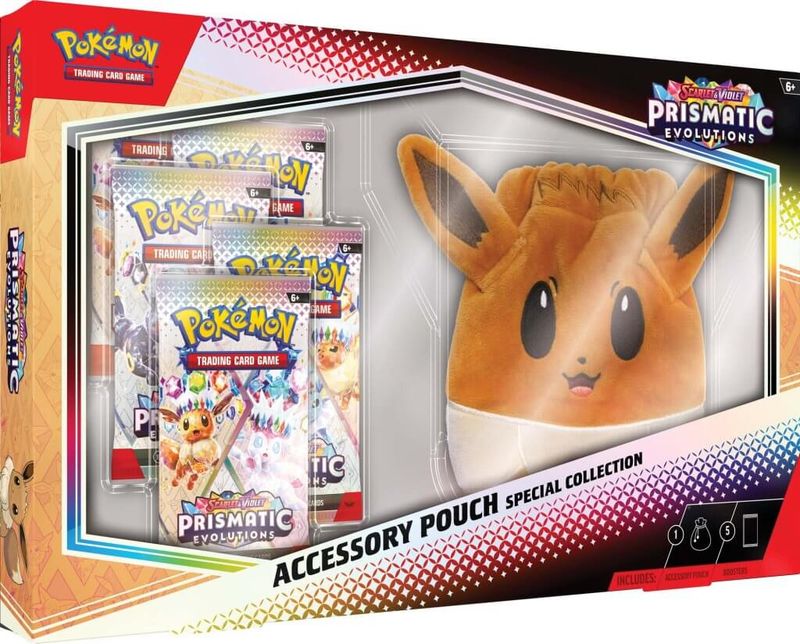 POKÉMON TCG Scarlet &amp; Violet 8.5 Prismatic Evolutions Accessory Pouch