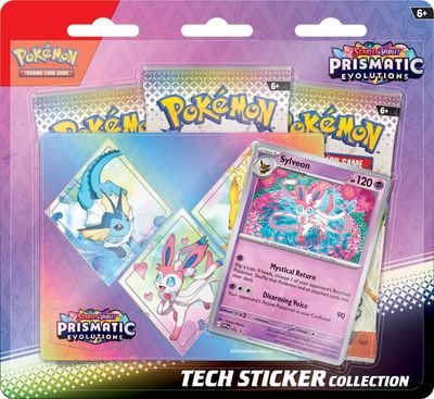 POKÉMON TCG Scarlet &amp; Violet 8.5 Prismatic Evolutions Tech Sticker Collection