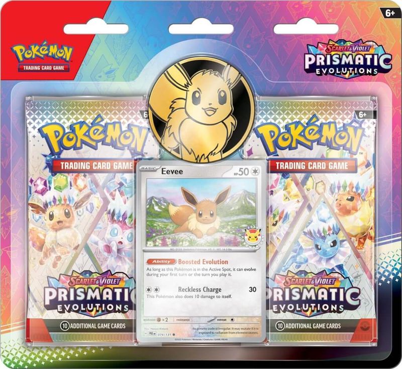 POKÉMON TCG Scarlet &amp; Violet 8.5 Prismatic Evolutions 2-PK Blister