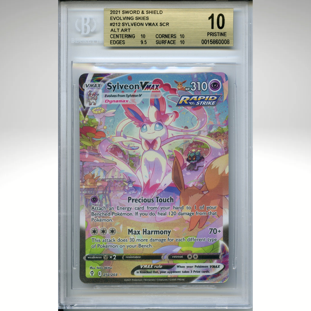 Sylveon Vmax 212/203 Pokemon BGS 10 Evolving Skies Alternate Art