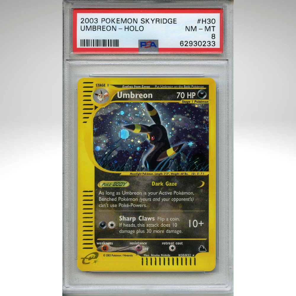 Umbreon H30/H32 Pokemon PSA 8 Skyridge Holo