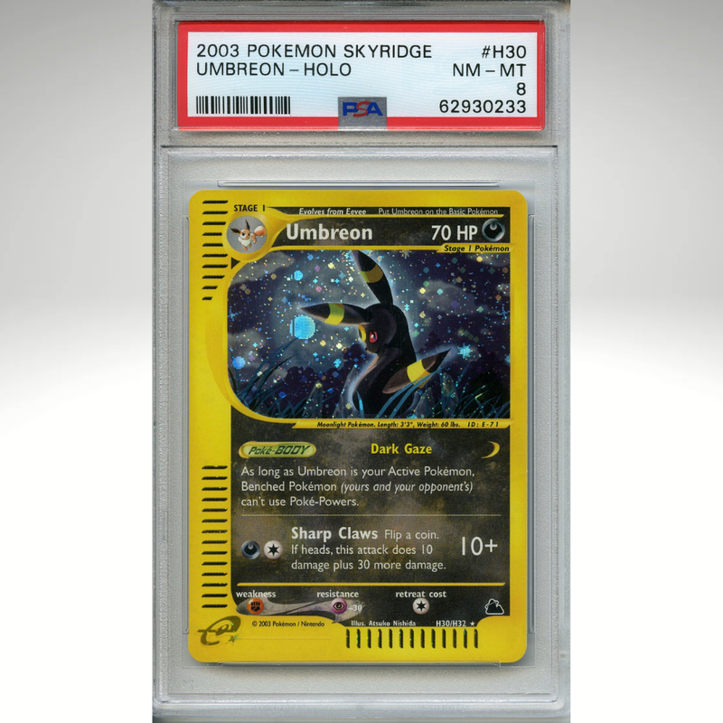 Umbreon H30/H32 Pokemon PSA 8 Skyridge Holo