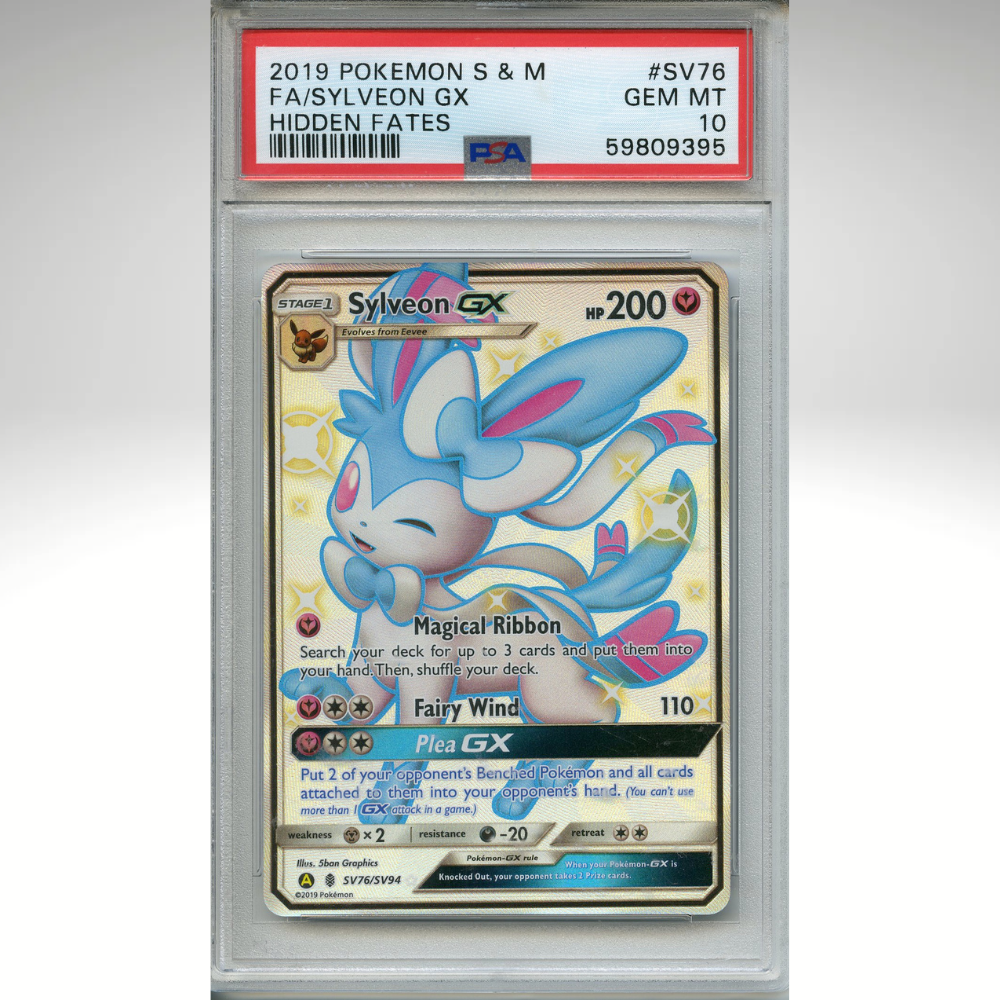 Sylveon Gx SV76/SV94 Pokemon PSA 10 Hidden Fates Shiny