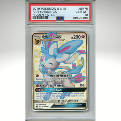 Sylveon Gx SV76/SV94 Pokemon PSA 10 Hidden Fates Shiny