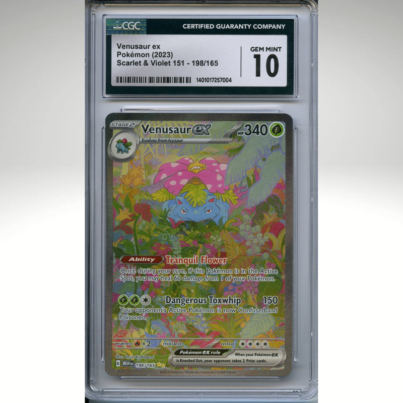 Venusaur Ex 198/165 Pokemon CGC 10 151 Special Illustration Rare
