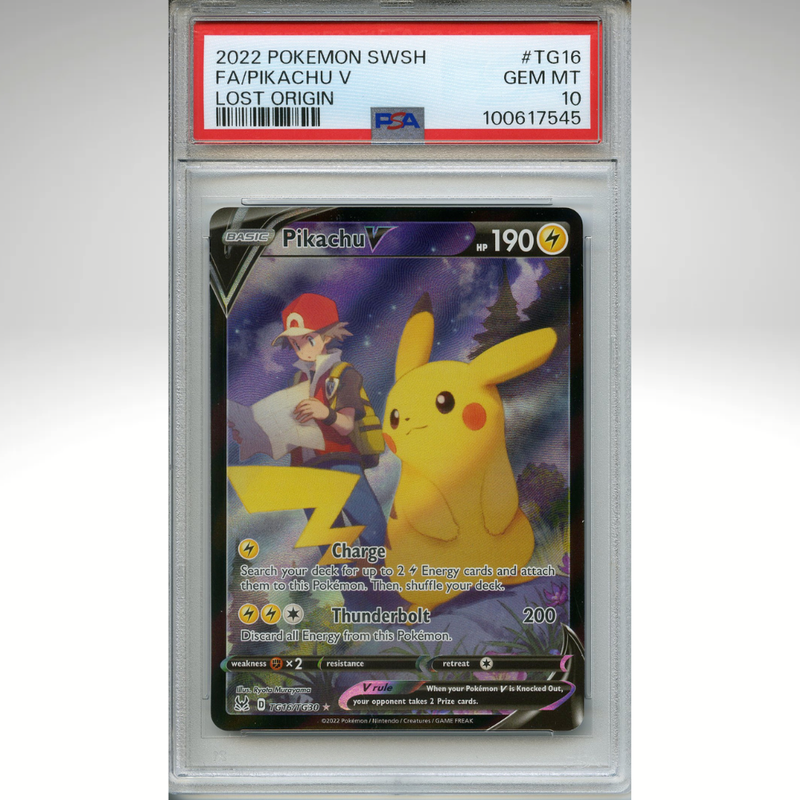 Pikachu V TG17/TG30 Pokemon PSA 10 Lost Origin Trainer Gallery