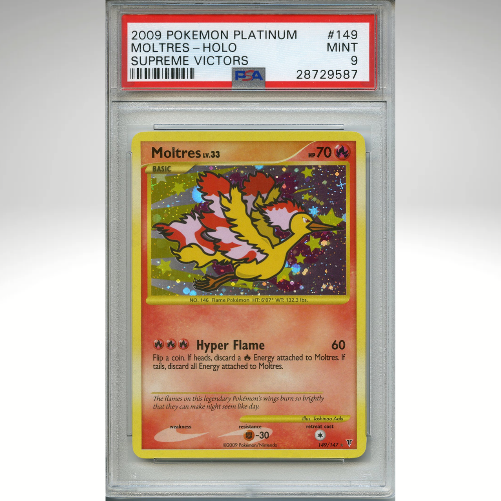 Moltres 149/147 Pokemon PSA 9 Supreme Victors Holo Secret