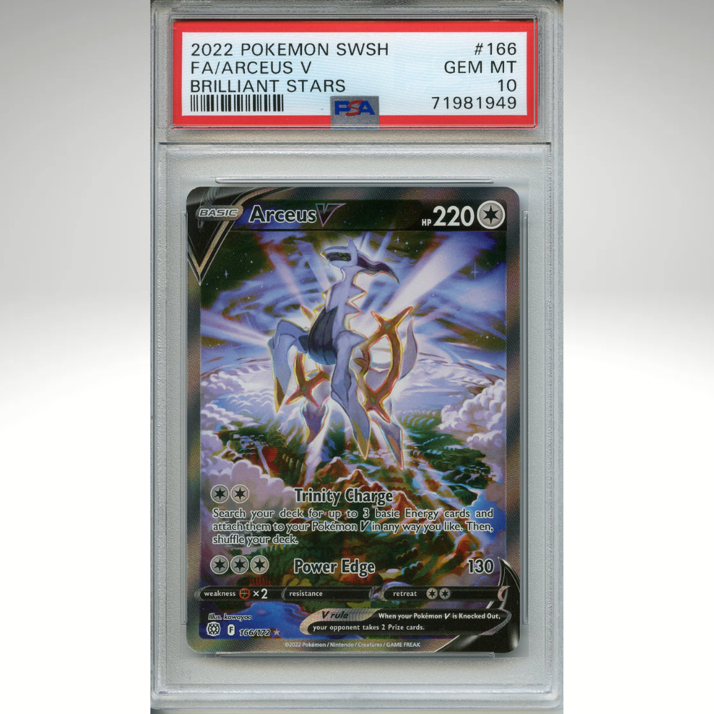 Arceus V 166/172 Pokemon PSA 10 Brilliant Stars Alternate Art