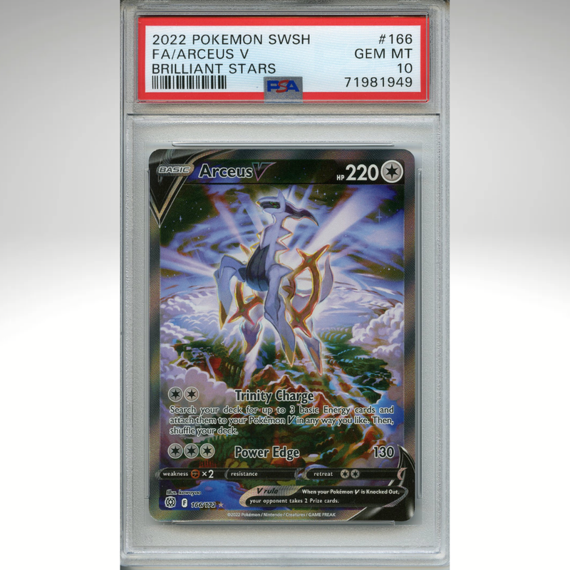 Arceus V 166/172 Pokemon PSA 10 Brilliant Stars Alternate Art