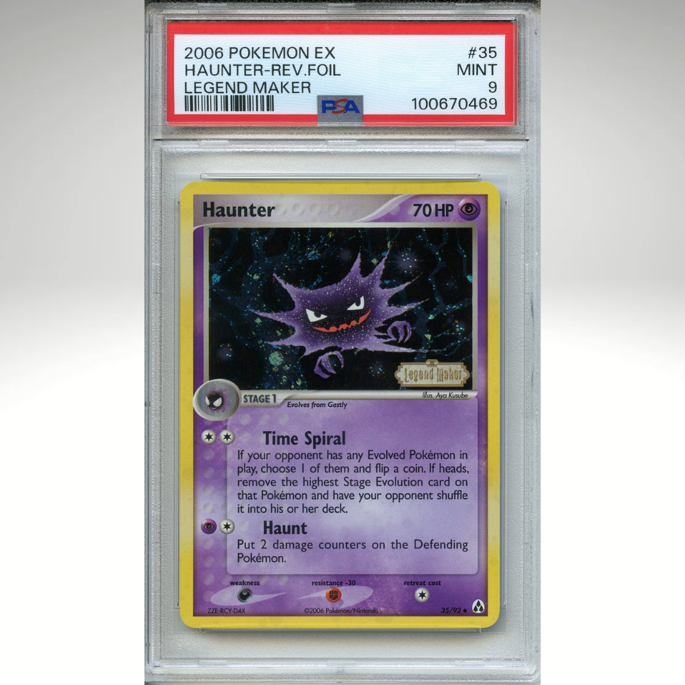 Haunter 35/92 Pokemon PSA 9 Legend Maker Reverse Foil