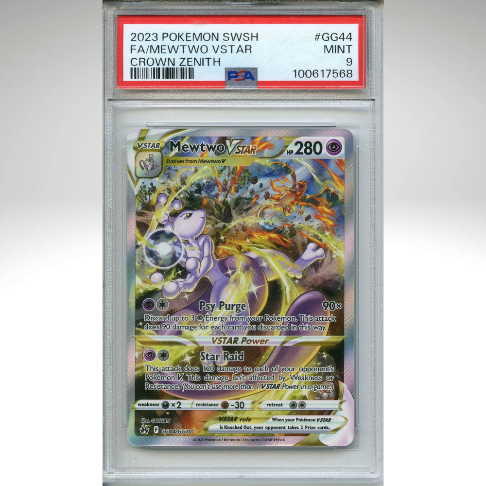 Mewtwo Vstar GG44/GG70 Pokemon PSA 9 Crown Zenith GG