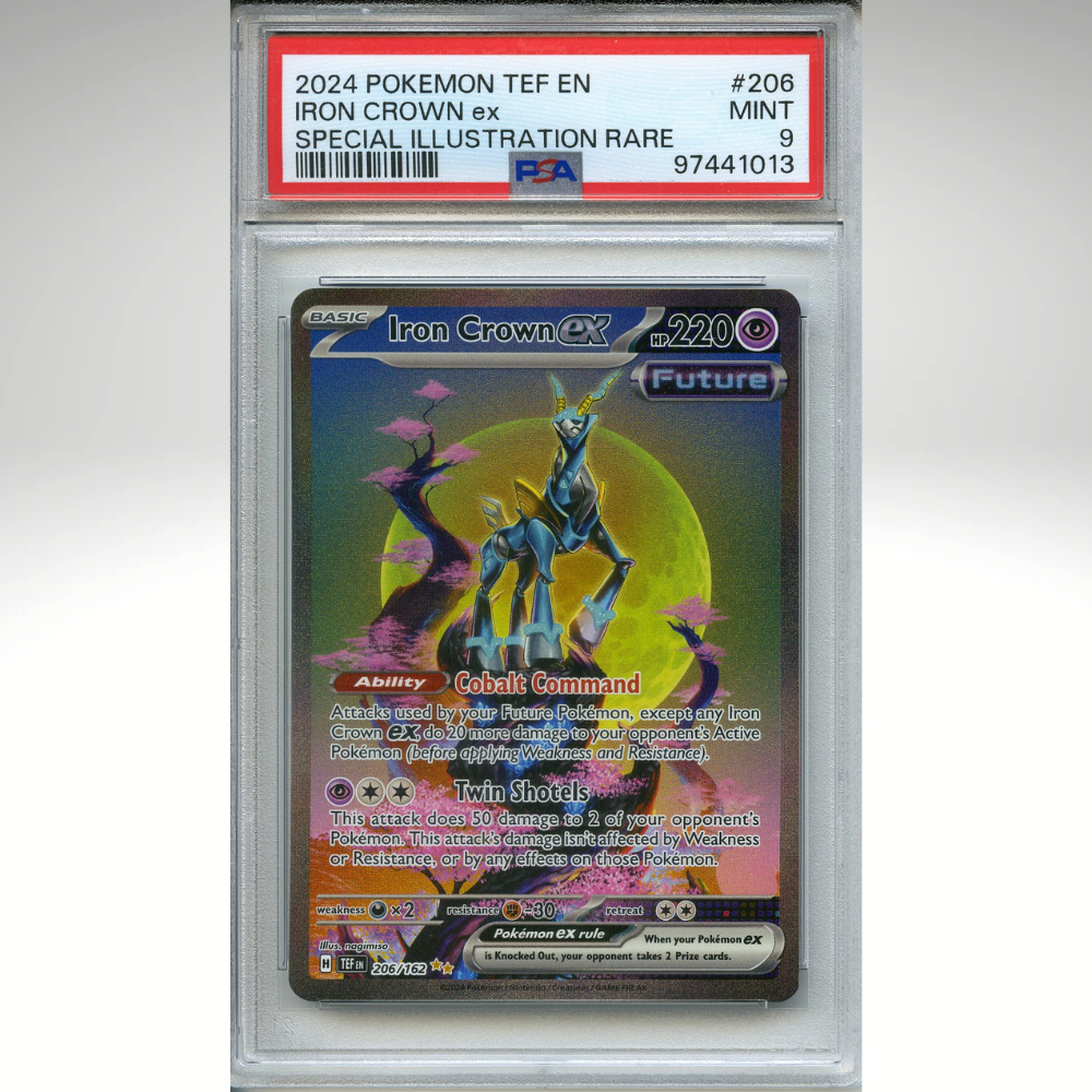 Iron Crown ex 206/162 Pokemon PSA 9 Temporal Forces Special Illustration Rare