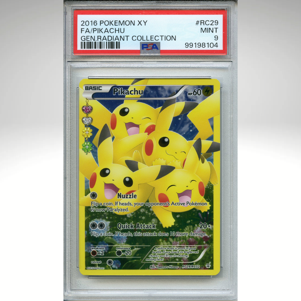 Pikachu RC29/RC32 Pokemon PSA 9 Generations Radiant Collection
