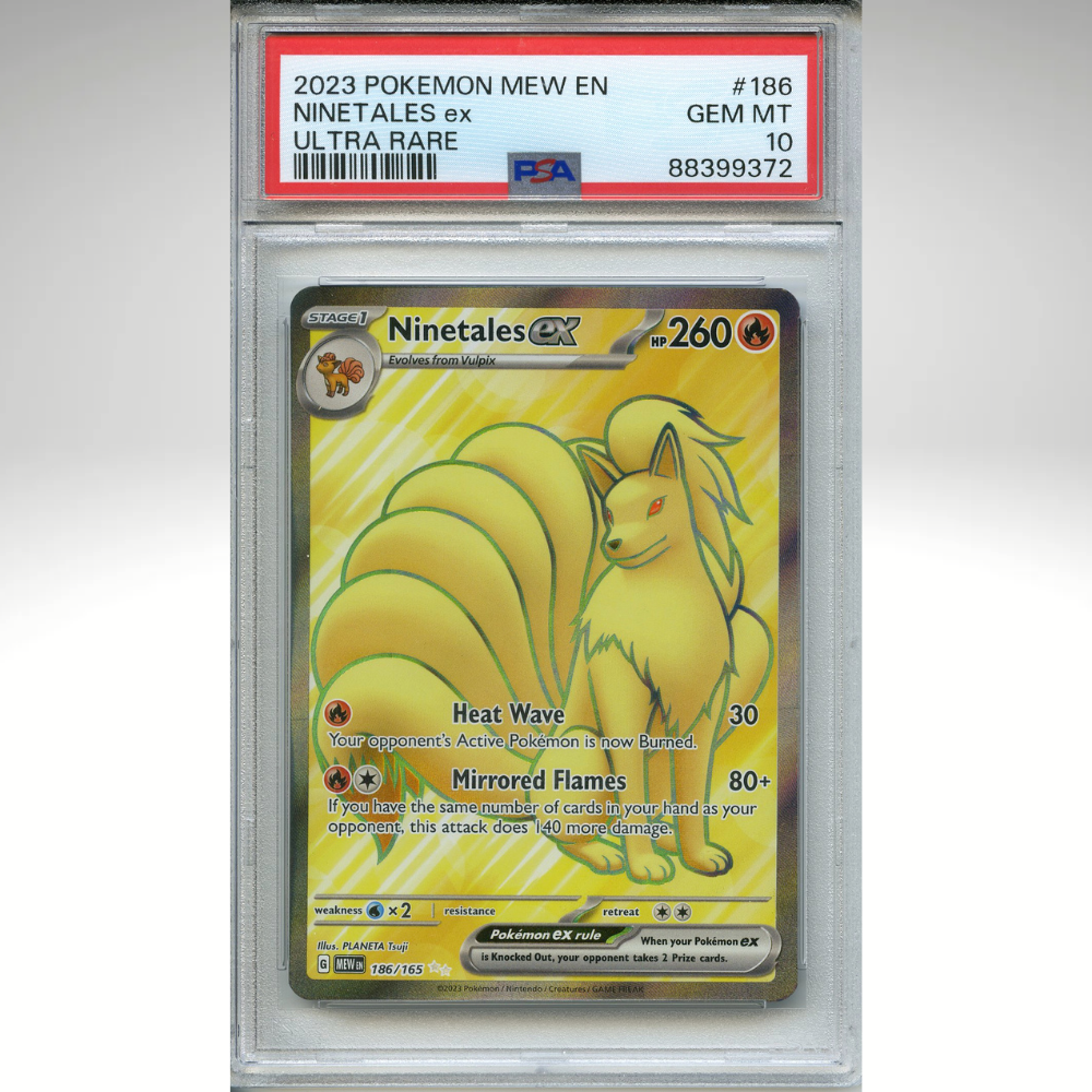 Ninetales Ex 186/165 Pokemon PSA 10 151 Full Art
