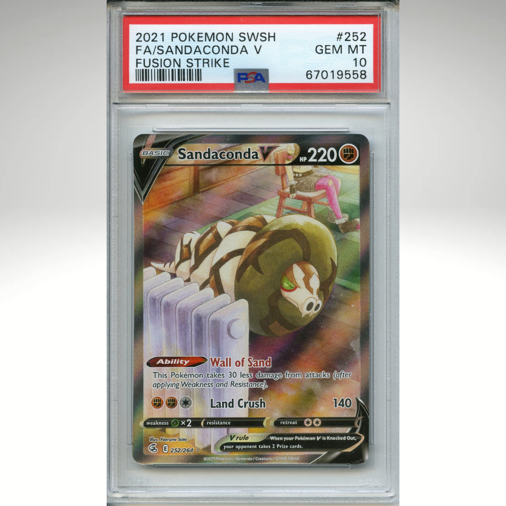 Sandaconda V 252/264 Pokemon PSA 10 Fusion Strike Alternate Art