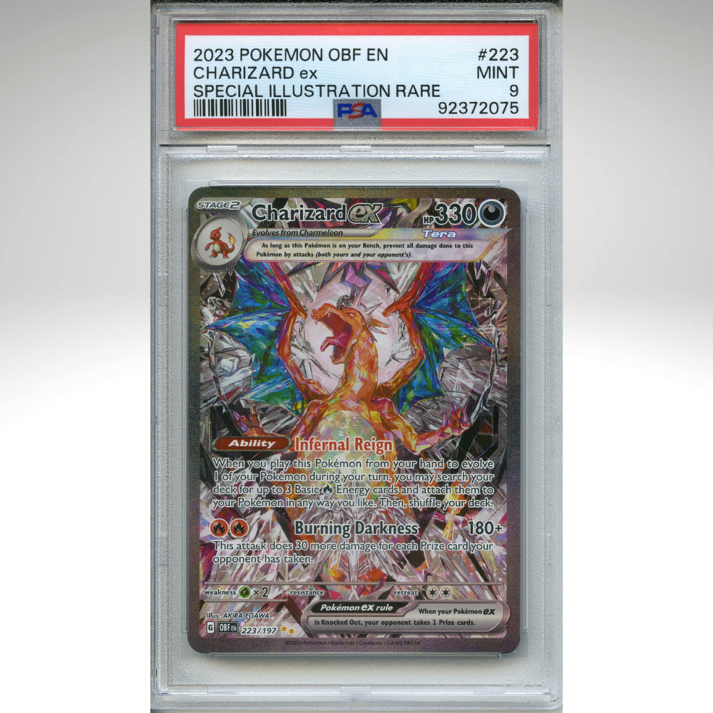Charizard ex 223/197 Pokemon PSA 9 Obsidian Flames Special Illustration Rare