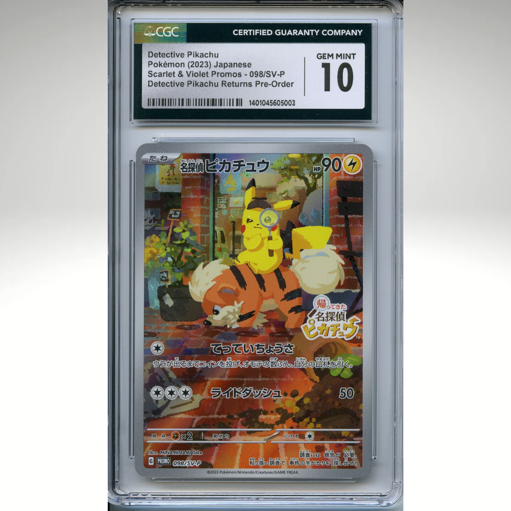 Detective Pikachu 098/SV-P Pokemon CGC 10 Japanese Promo