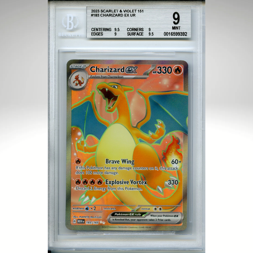 Charizard Ex 183/165 Pokemon BGS 9 151 Full Art