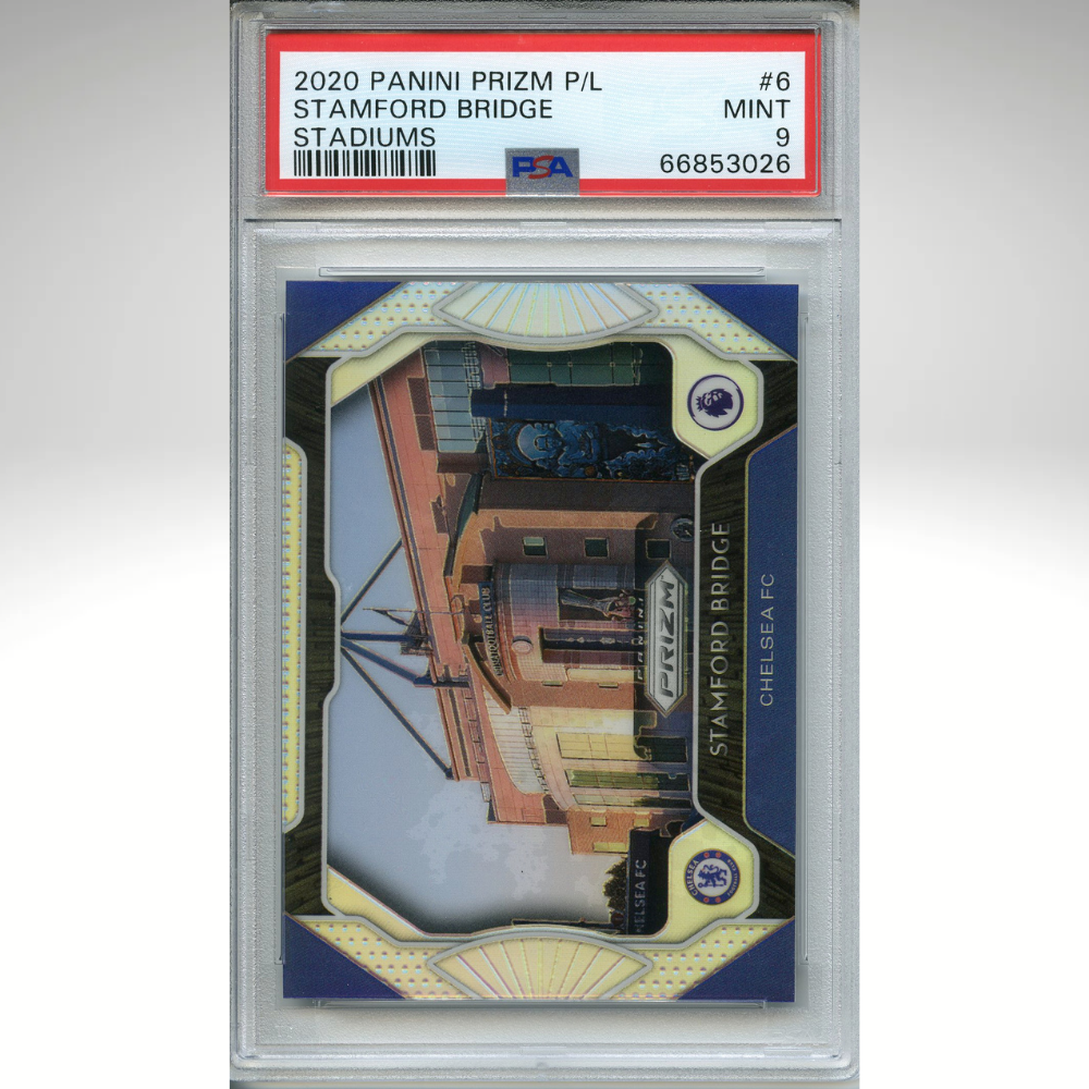 Stamford Bridge Stadium Silver Prizm 2020 Panini PSA 9