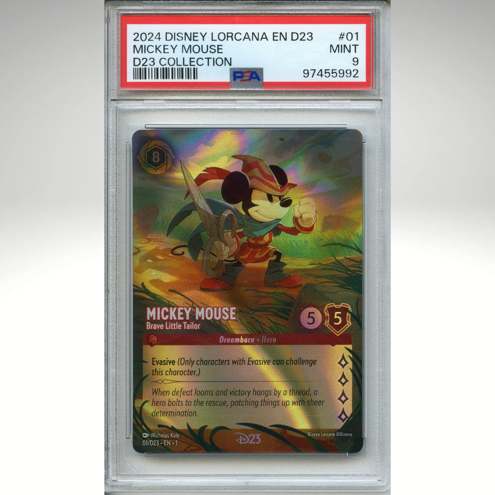 Mickey Mouse 01/D23 EN 1 PSA 9 Disney Lorcana