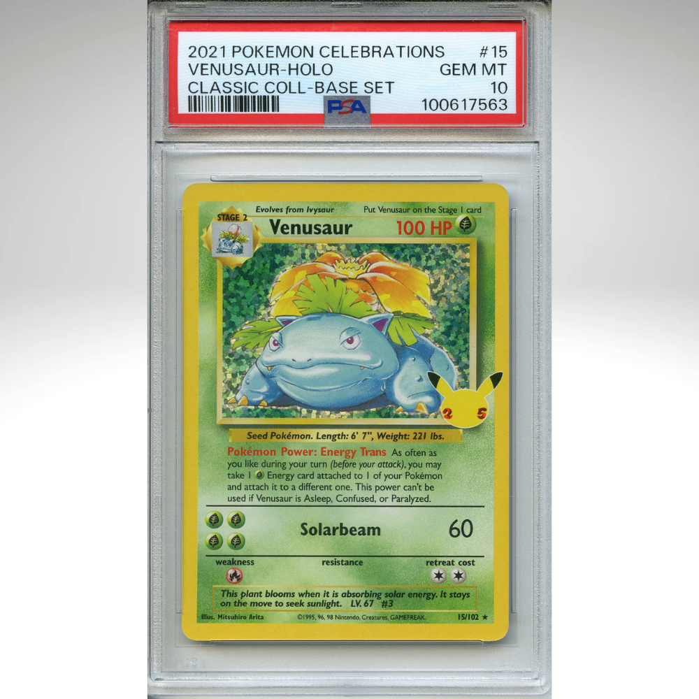 Venusaur 15/102 Pokemon PSA 10 Celebrations Holo