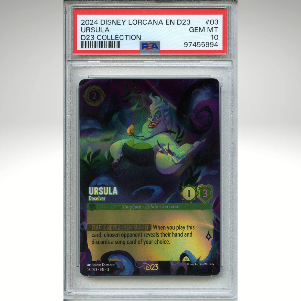 Ursula 03/D23 EN 3 PSA 10 Disney Lorcana