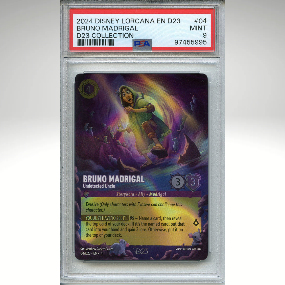Bruno Madrigal 04/D23 EN 4 PSA 9 Disney Lorcana
