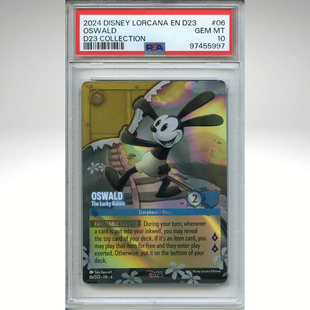 Oswald 06/D23 EN 6 Disney Lorcana PSA 10