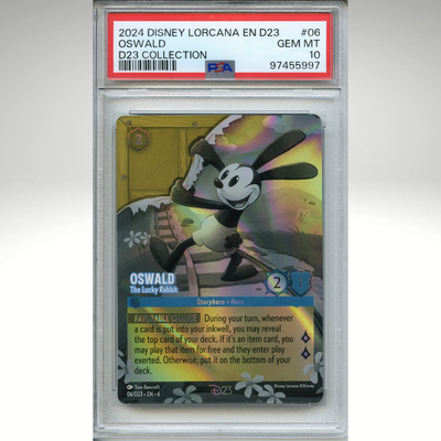 Oswald 06/D23 EN 6 Disney Lorcana PSA 10
