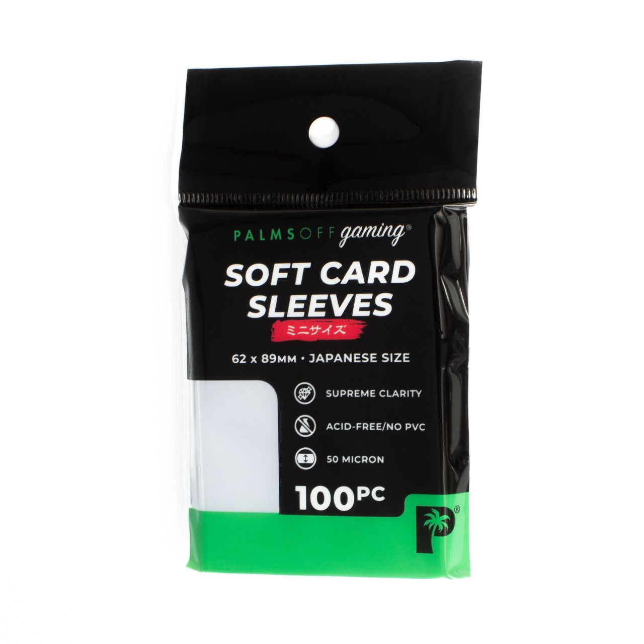 Palms Off Gaming - Soft Card Sleeves - Japanese Size - 100pc