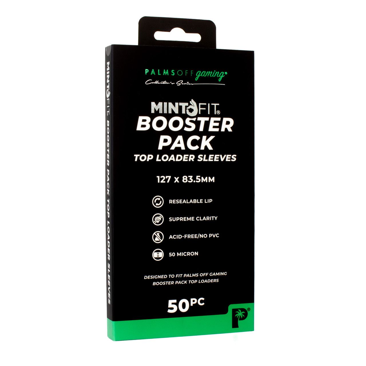 Palms Off Gaming - MintFit Booster Pack Top Loader Sleeves - 50pc