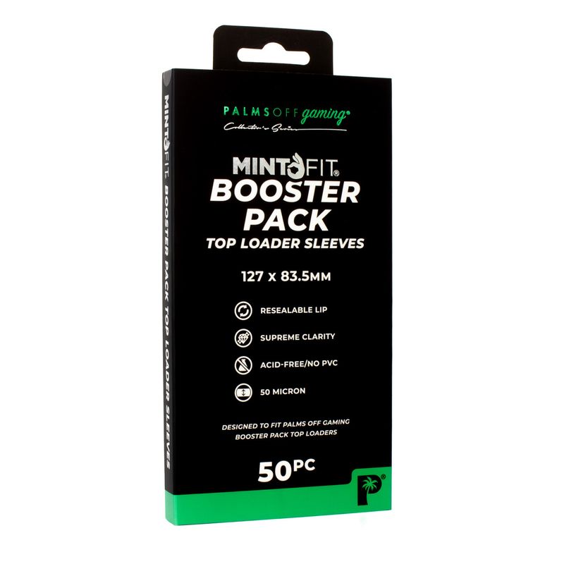 Palms Off Gaming - MintFit Booster Pack Top Loader Sleeves - 50pc