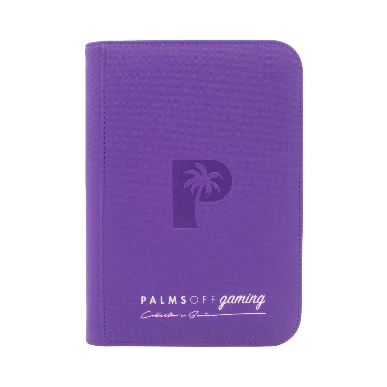 Palms Off Gaming - Collector&#39;s Series 4 Pocket Zip Trading Card Binder - PURPLE