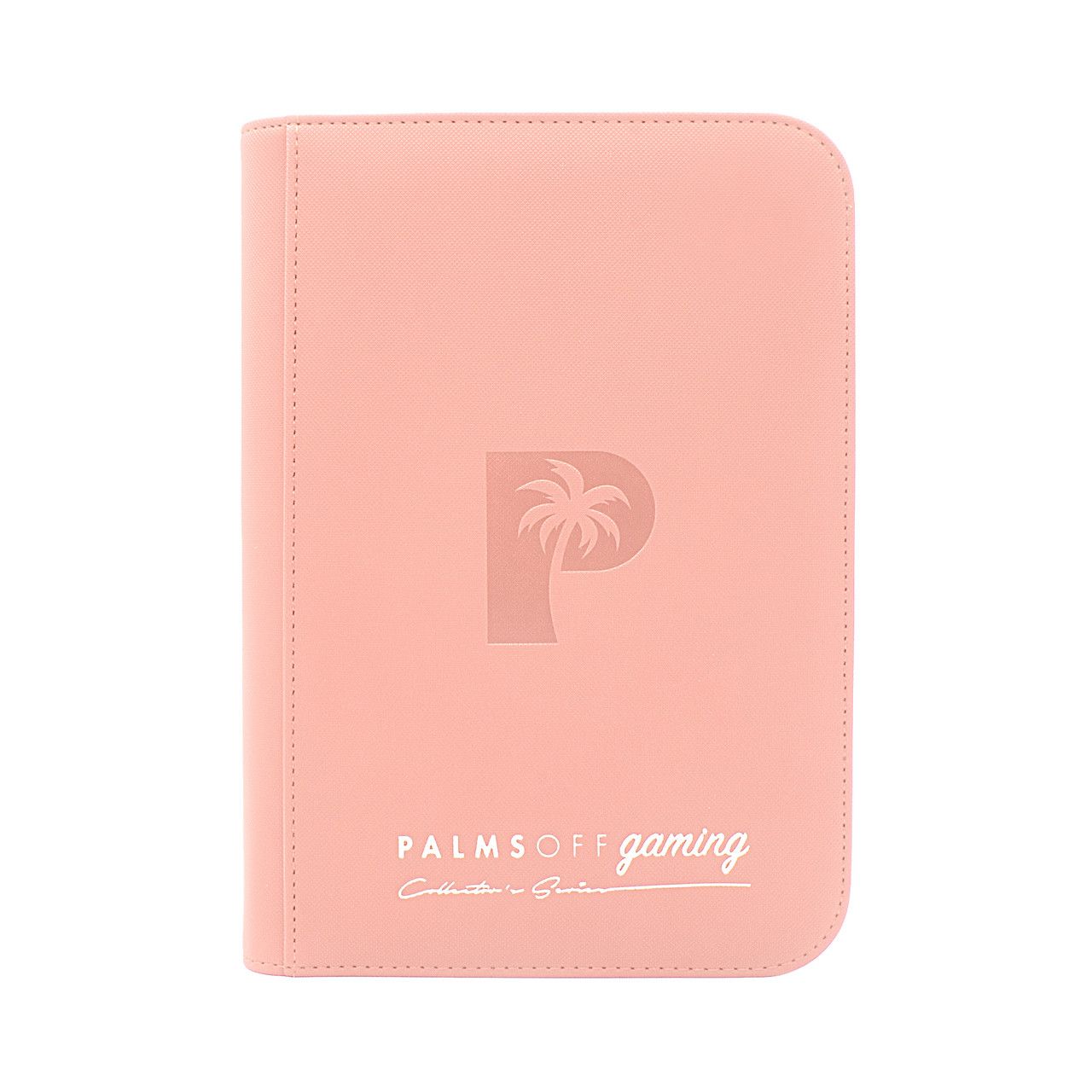 Palms Off Gaming - Collector&#39;s Series 4 Pocket Zip Trading Card Binder - PINK