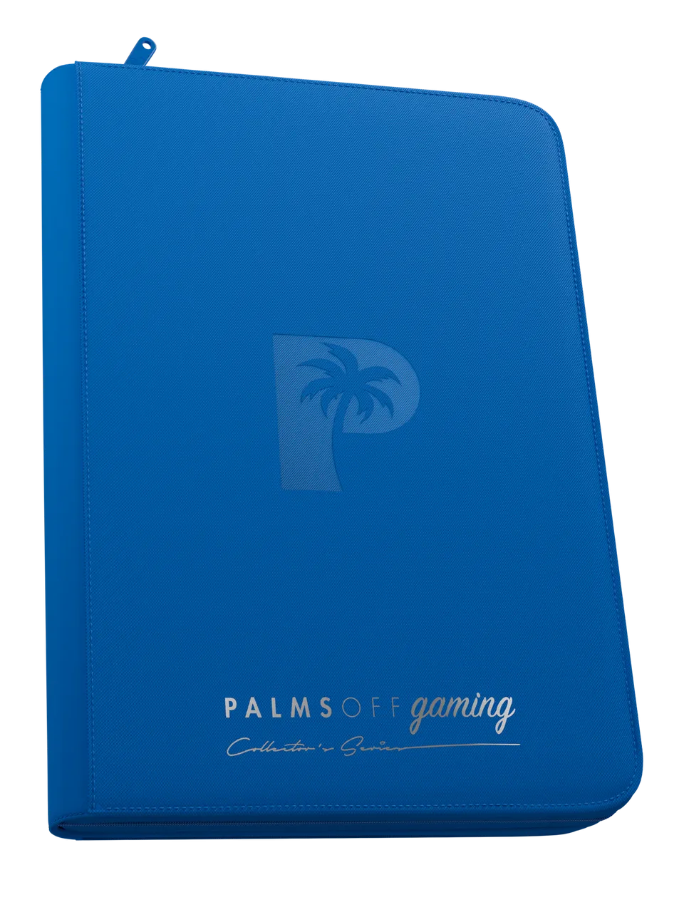 Palms Off Gaming Collector&#39;s Series Top Loader Zip Binder  CLEAR BLUE