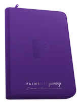 Palms Off Gaming Collector&#39;s Series Top Loader Zip Binder  CLEAR PURPLE