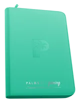 Top Loader Zip Binder  CLEAR - TURQUOISE