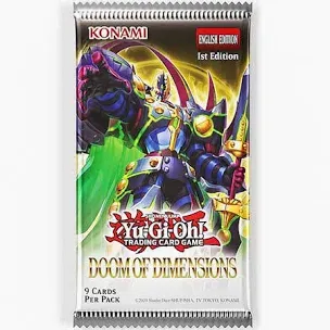 YU-GI-OH! TCG Doom Of Dimensions SINGLE BOOSTER