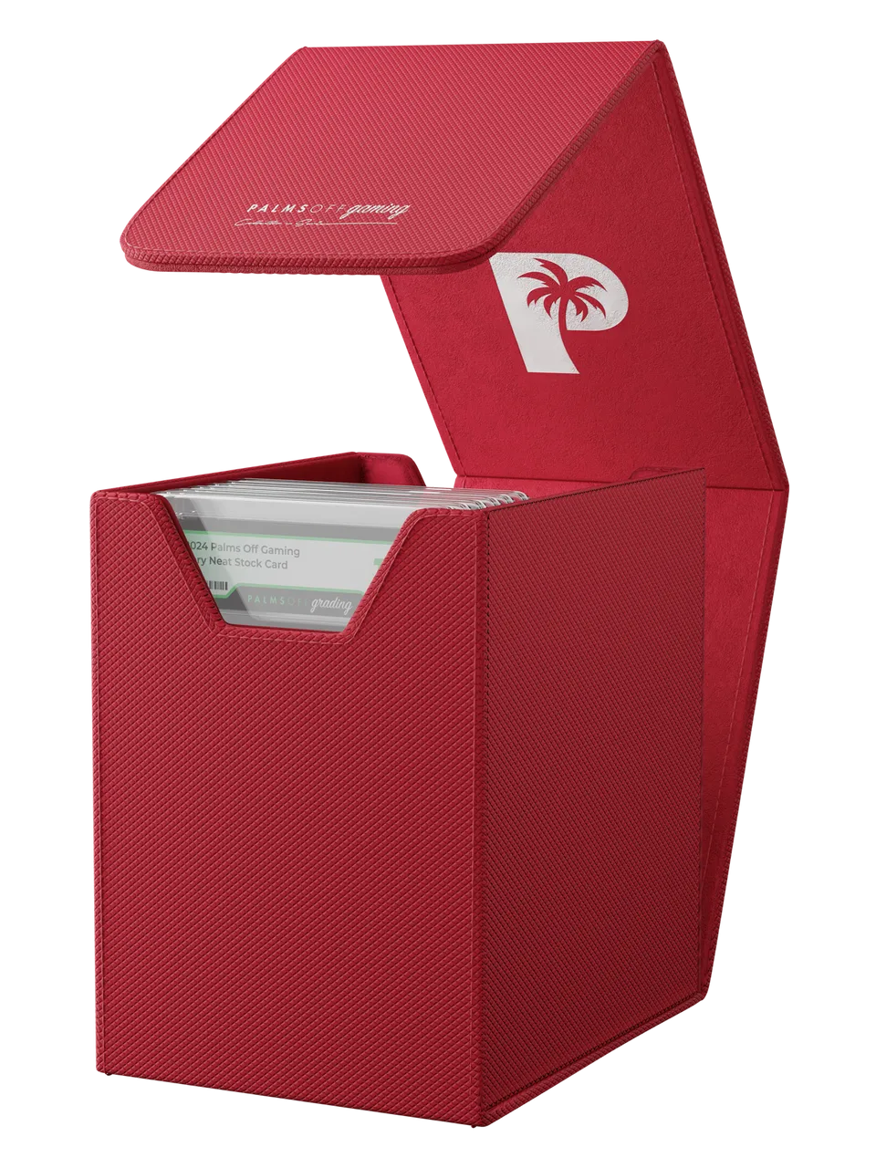 Palms Off Gaming Collector&#39;s Series Graded Card Storage Case - Small - Red