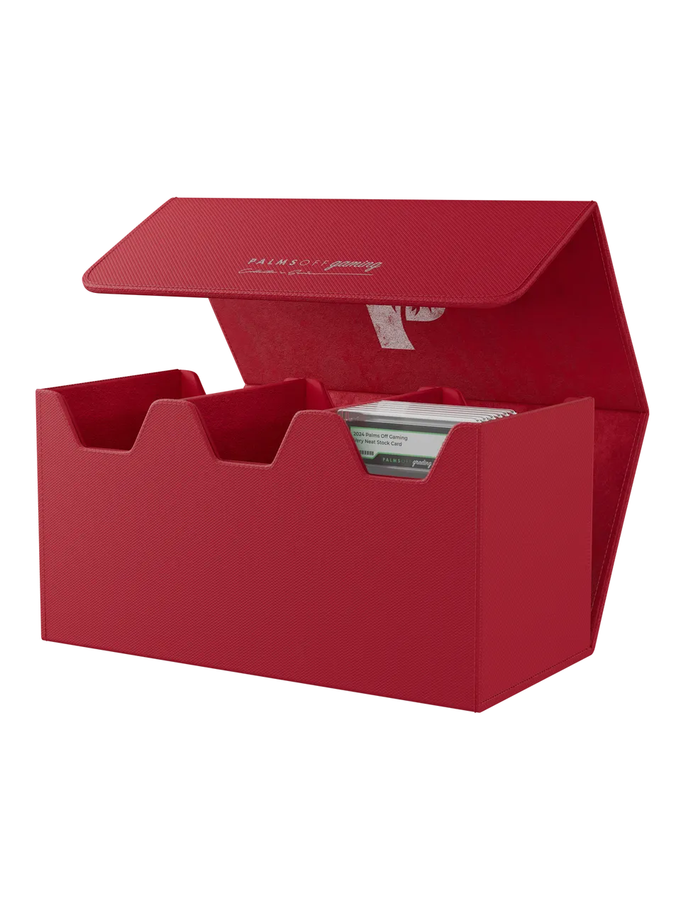 Palms Off Gaming Collector&#39;s Series Graded Card Storage Case - Large - Red
