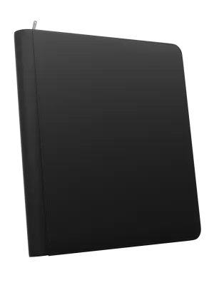 Stealth 12 Pocket Zip Binder - Black